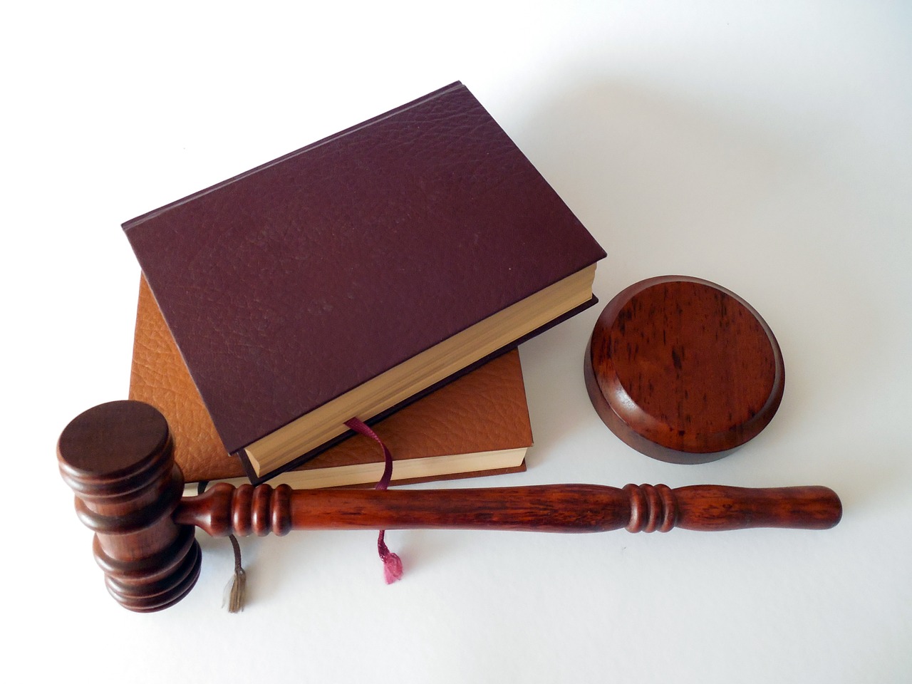 court gavel and book